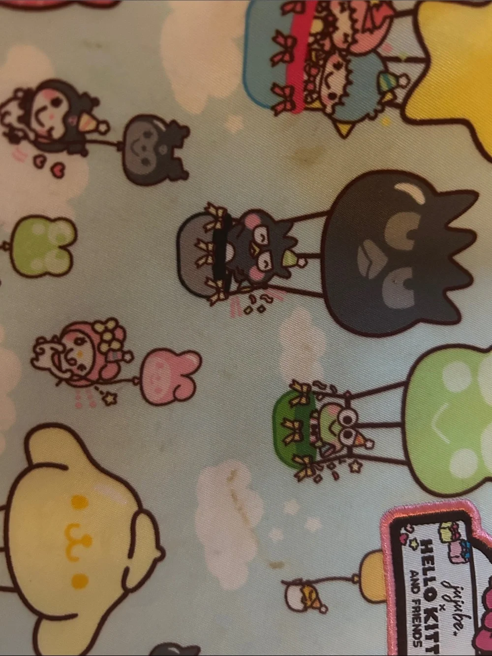 Hello Kitty Pastel Blue and Pink Character Wristlet Pouch